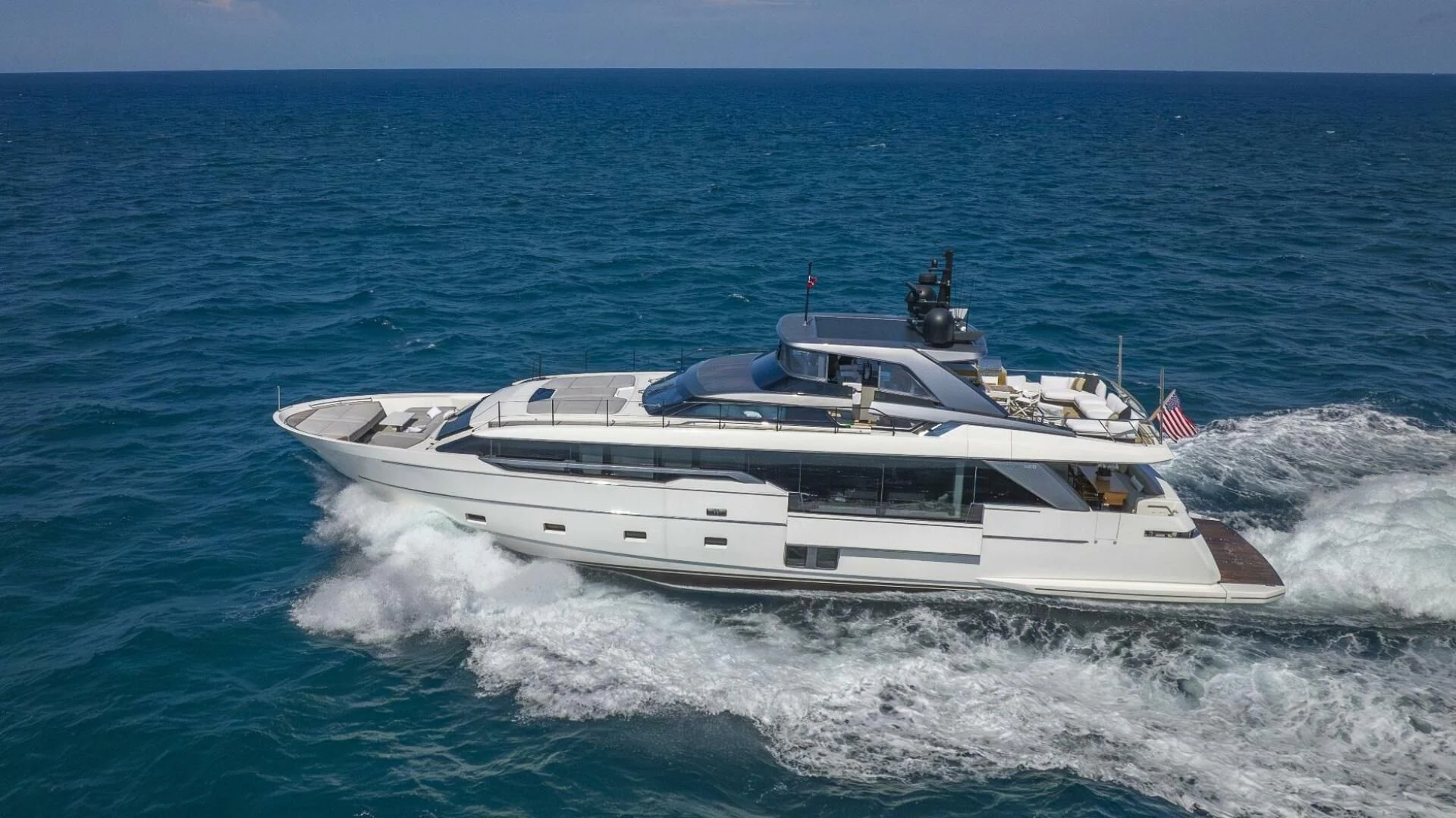 a boat on the water aboard GATSBY Yacht for Charter