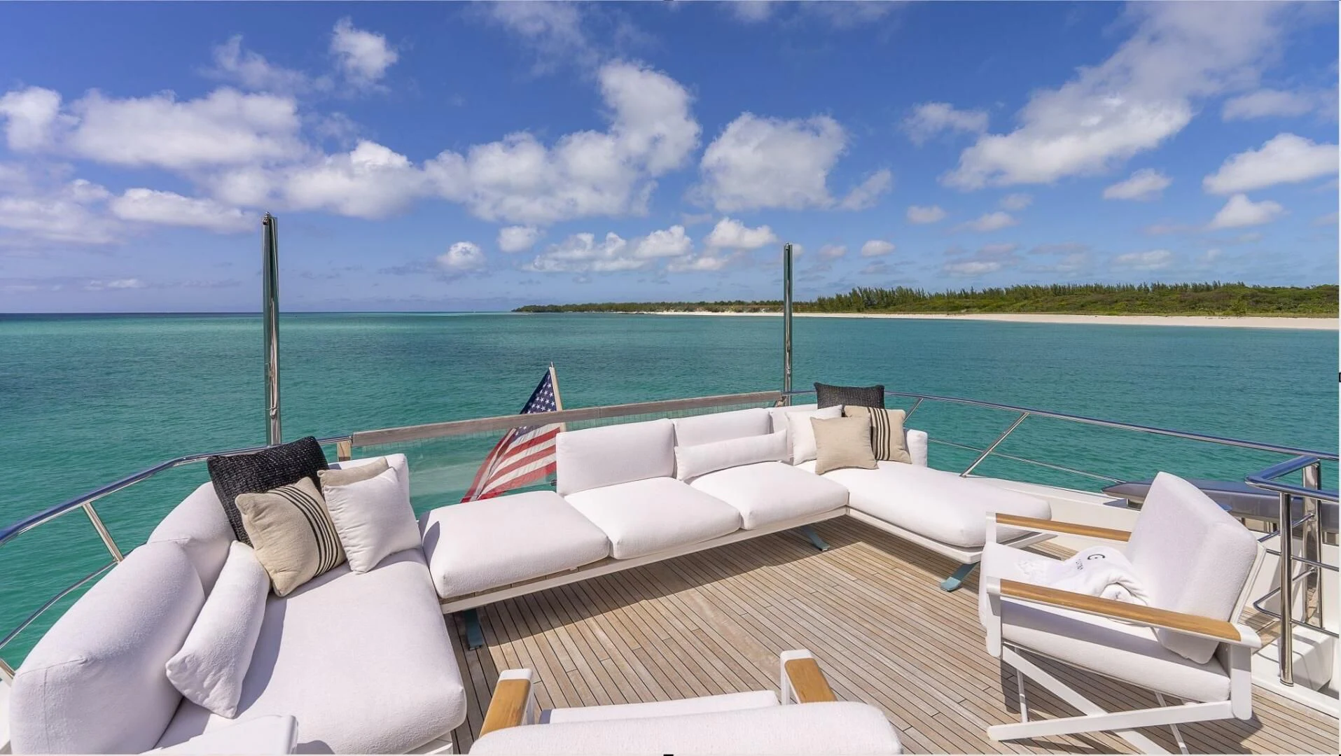 a boat on the water aboard GATSBY Yacht for Charter
