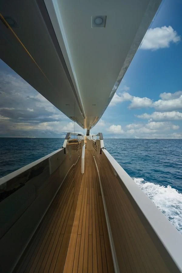 a boat on the water aboard GATSBY Yacht for Charter