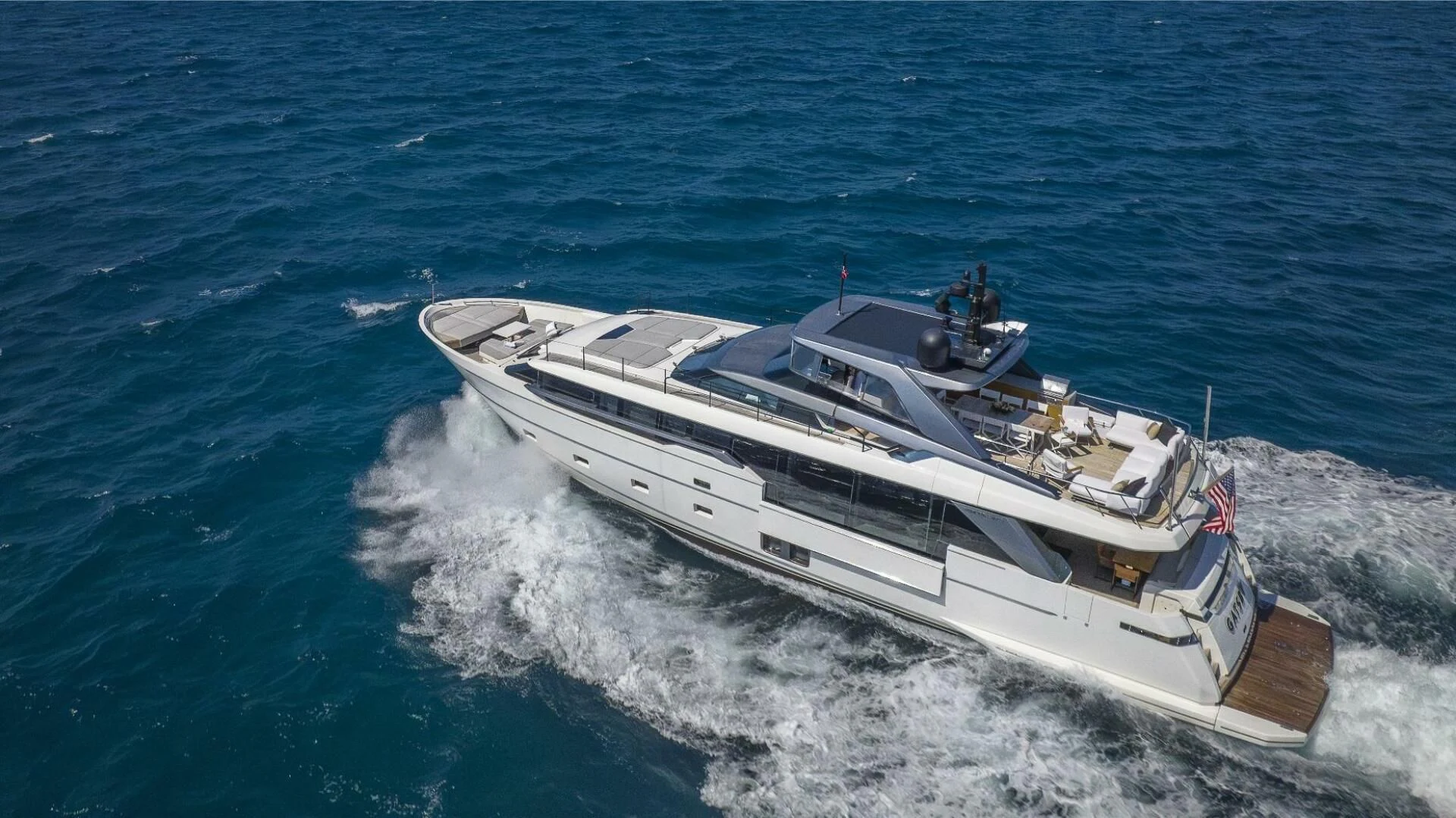 a boat on the water aboard GATSBY Yacht for Charter
