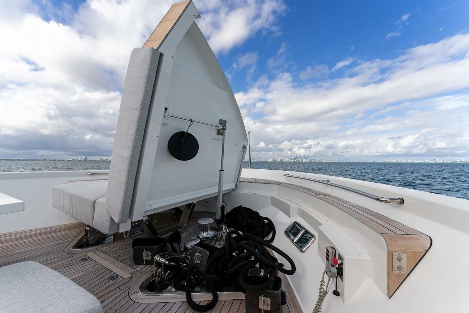 a satellite on a deck aboard GATSBY Yacht for Charter