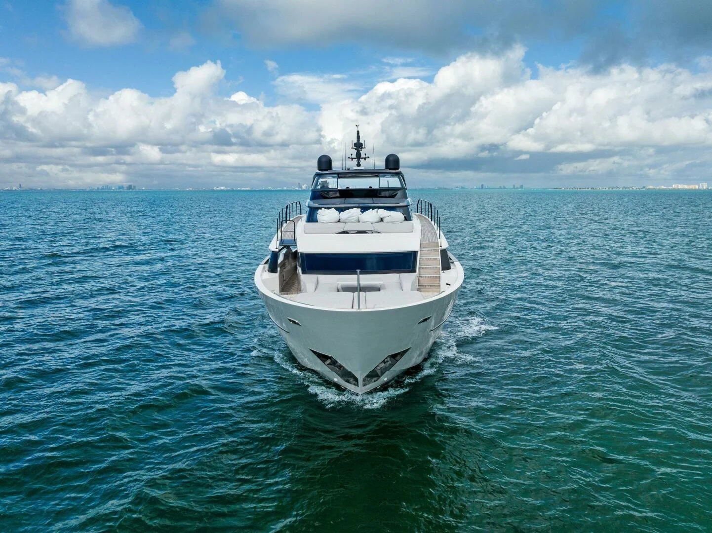 a boat in the water aboard GATSBY Yacht for Charter