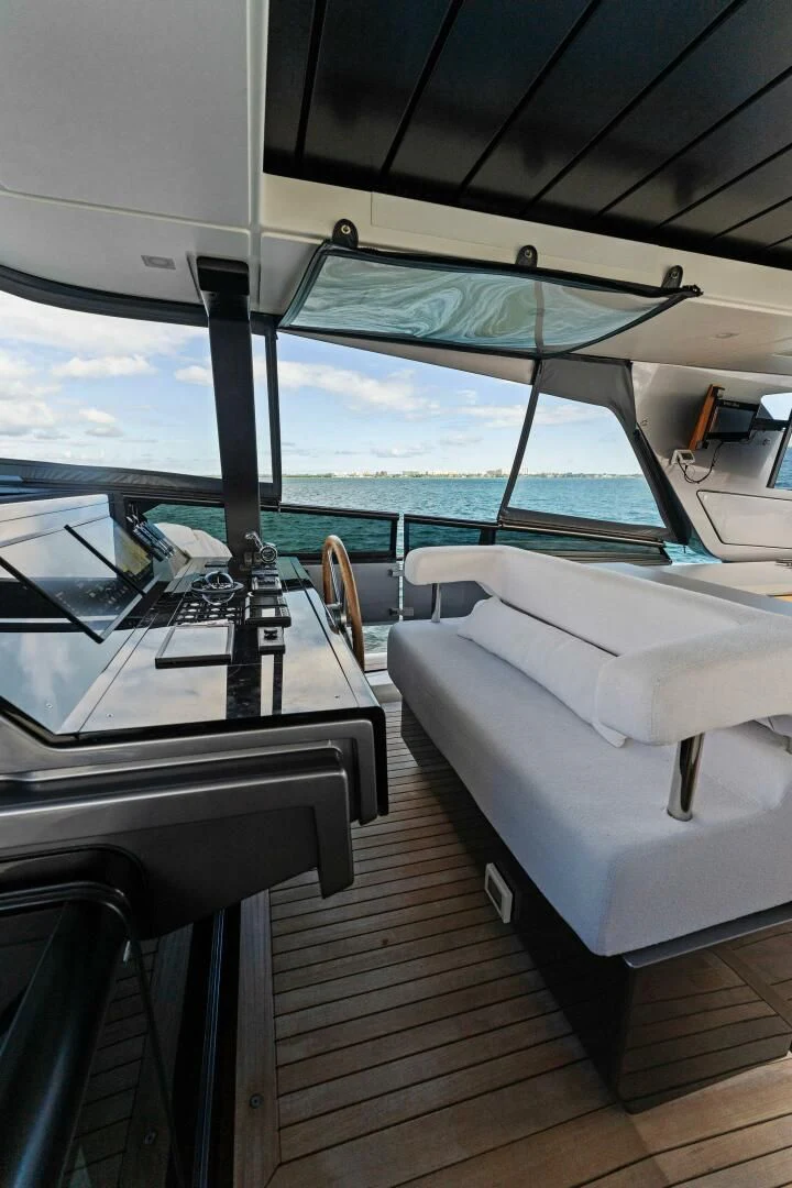 a boat on the water aboard GATSBY Yacht for Charter