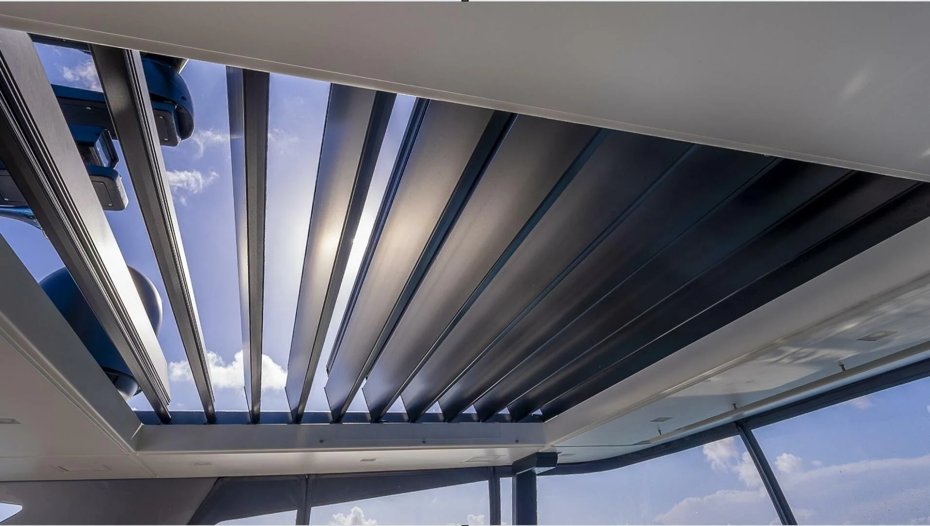 a close-up of a bridge aboard GATSBY Yacht for Charter