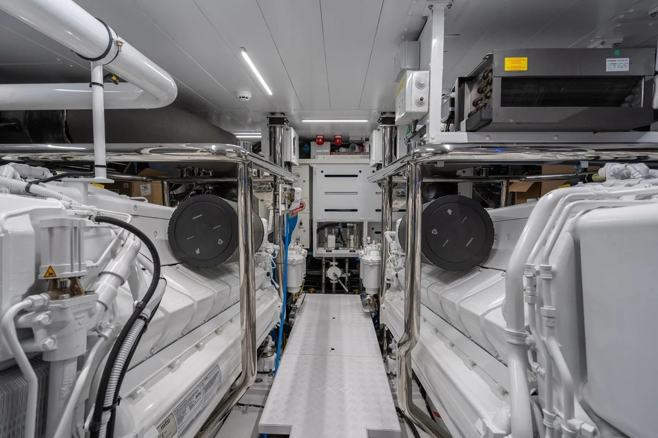a room with machines aboard GATSBY Yacht for Charter