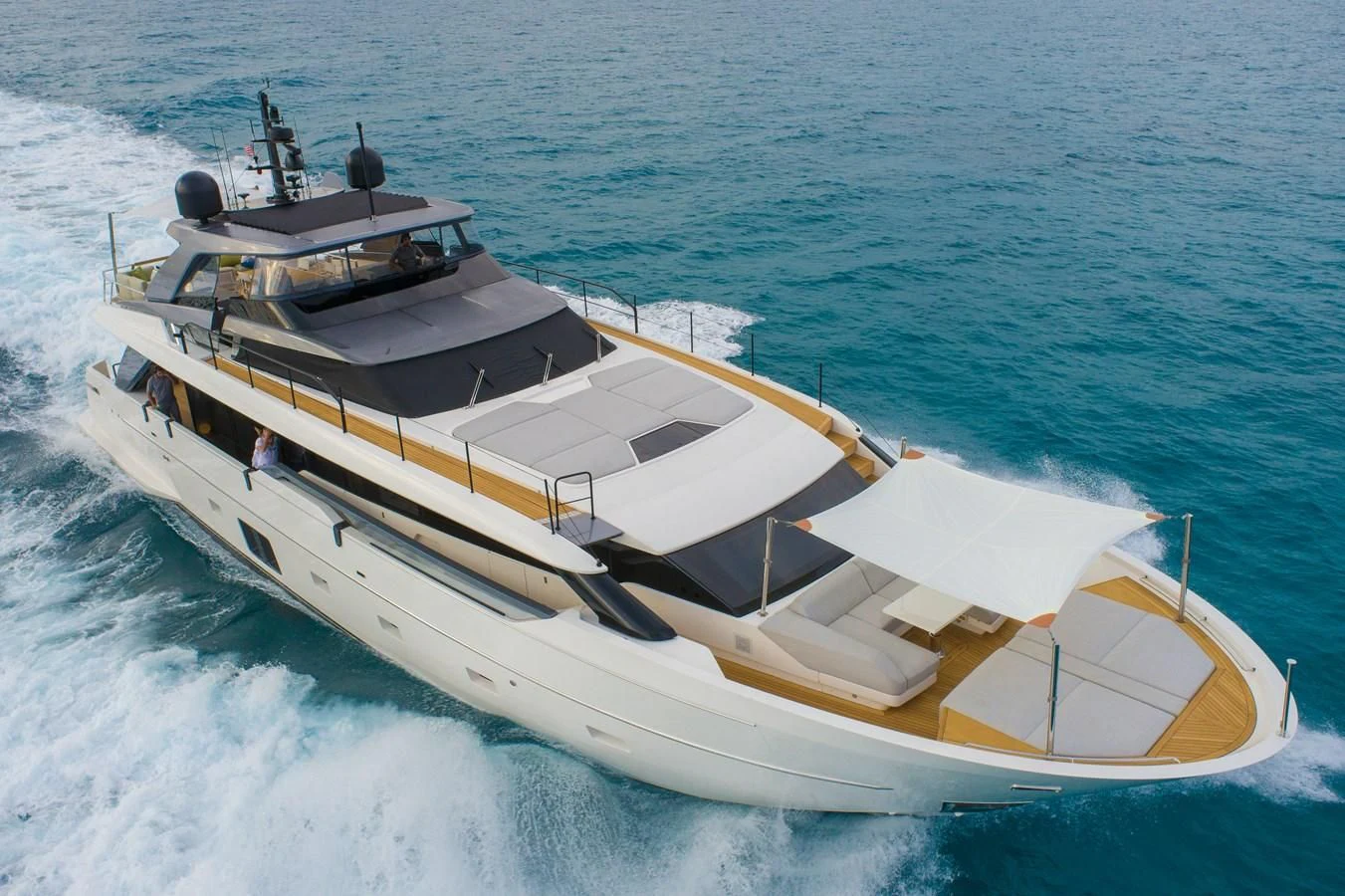 a boat on the water aboard GATSBY Yacht for Charter