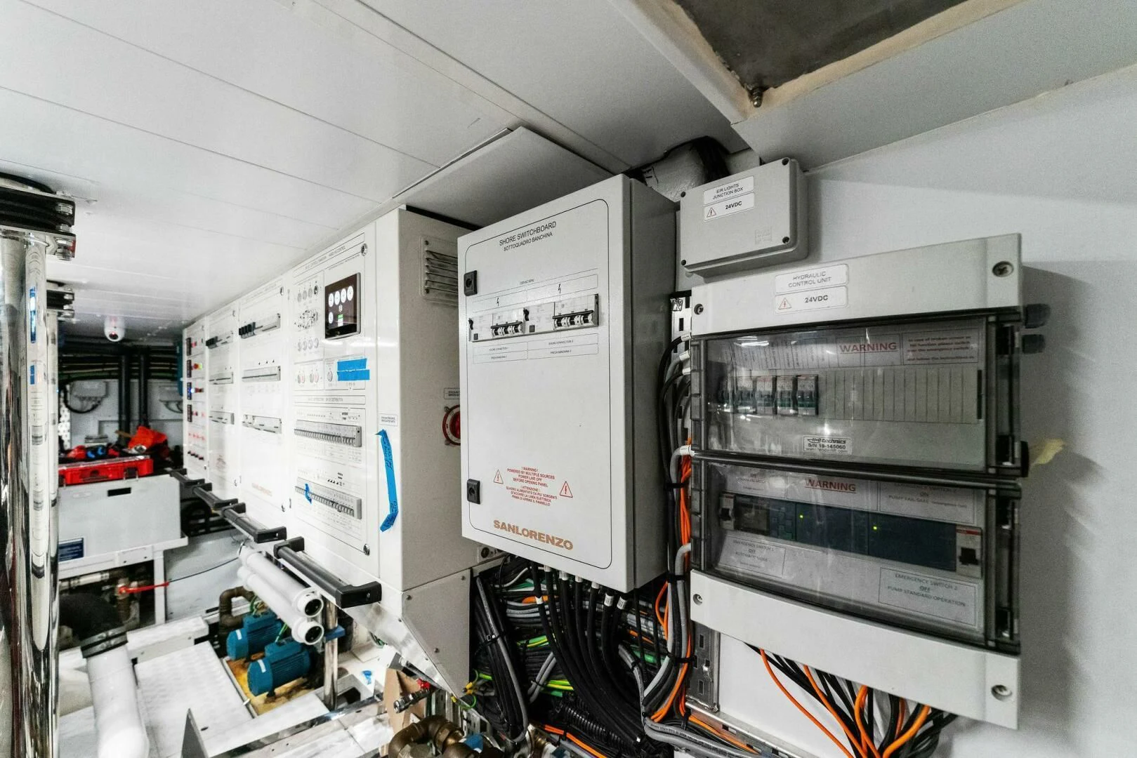 a room with machinery and equipment aboard GATSBY Yacht for Charter