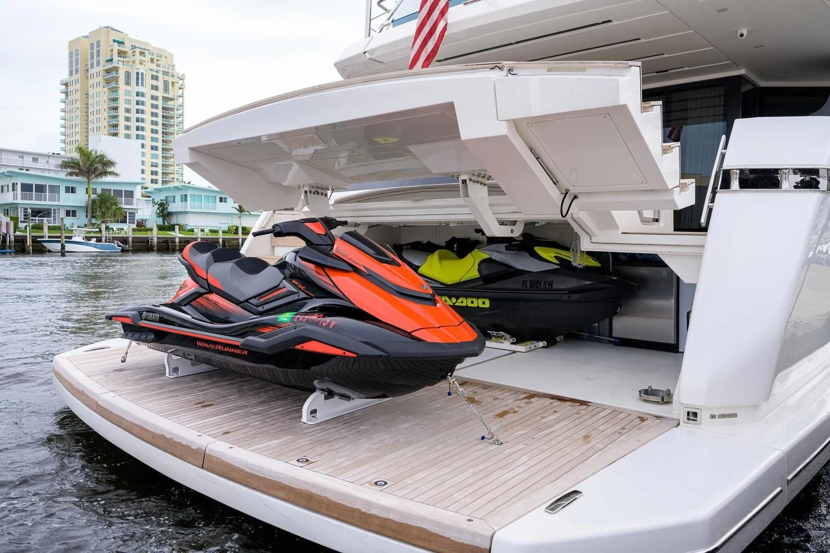 a boat on the water aboard GATSBY Yacht for Charter
