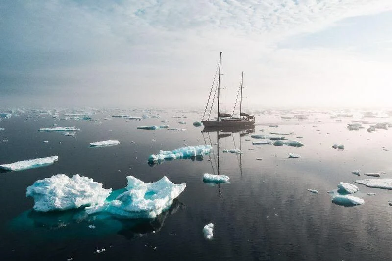 a ship in the water aboard PANGAEA Yacht for Sale