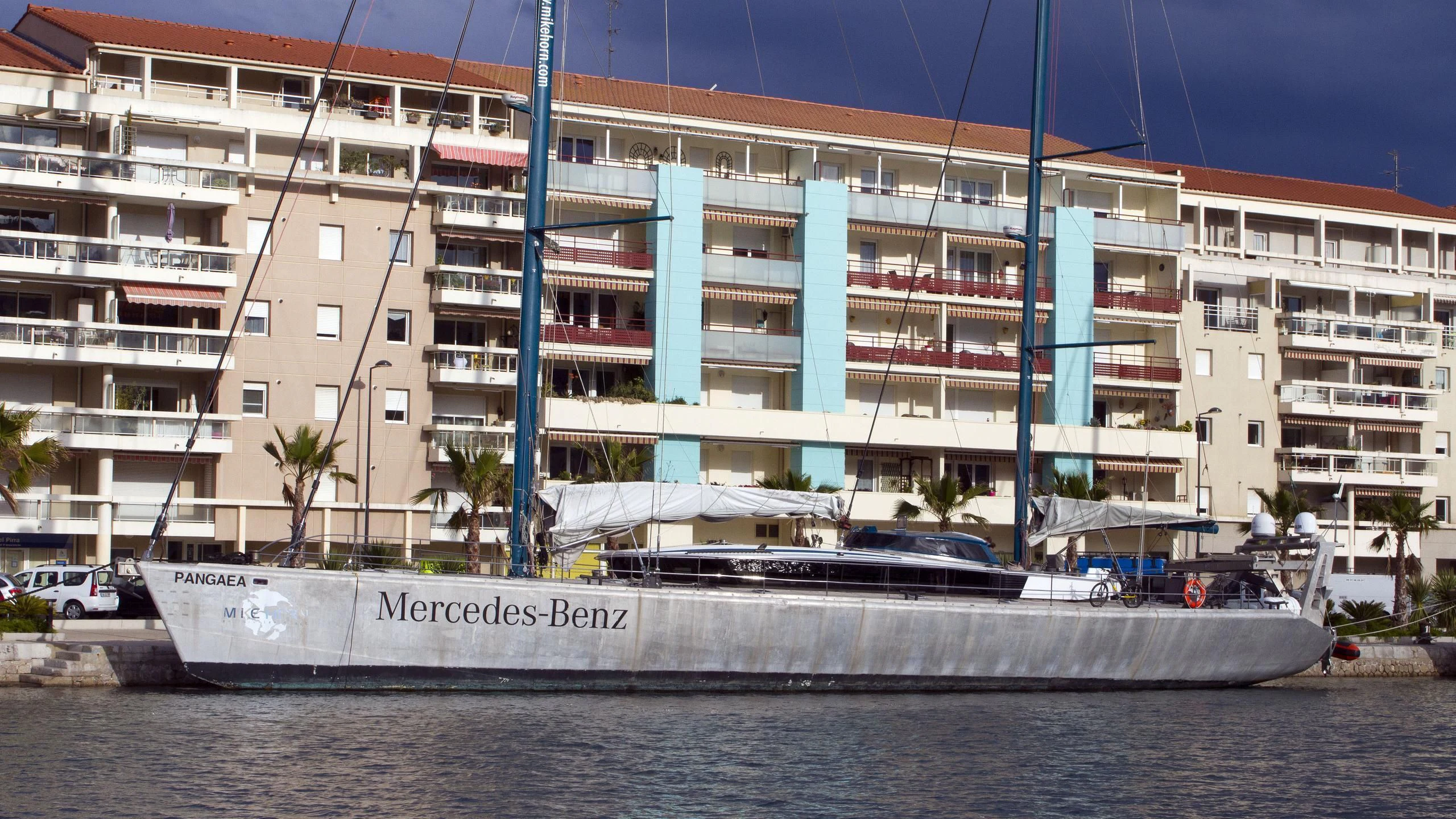 a boat in the water aboard PANGAEA Yacht for Sale