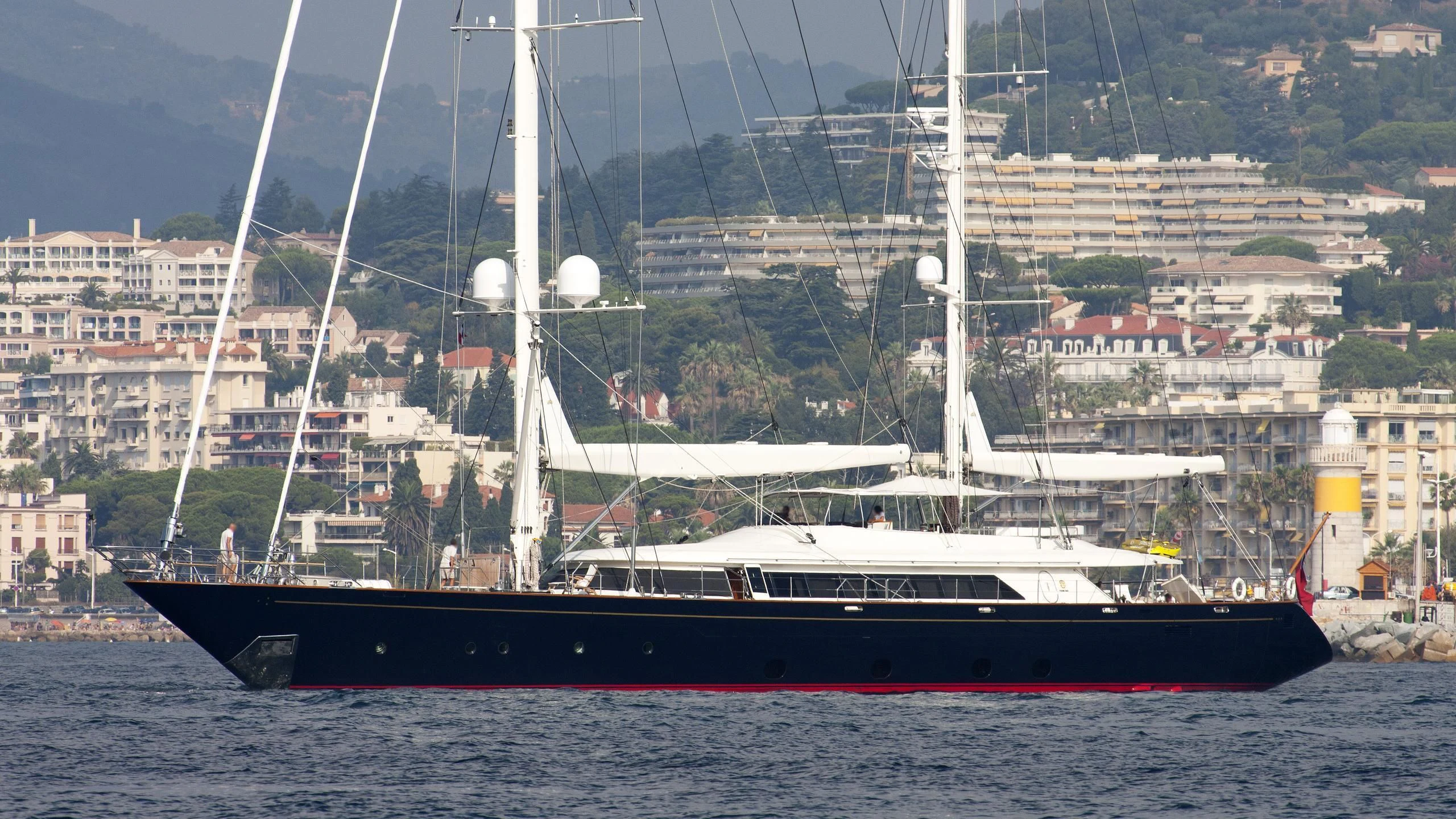 a boat on the water aboard IS A ROSE Yacht for Sale