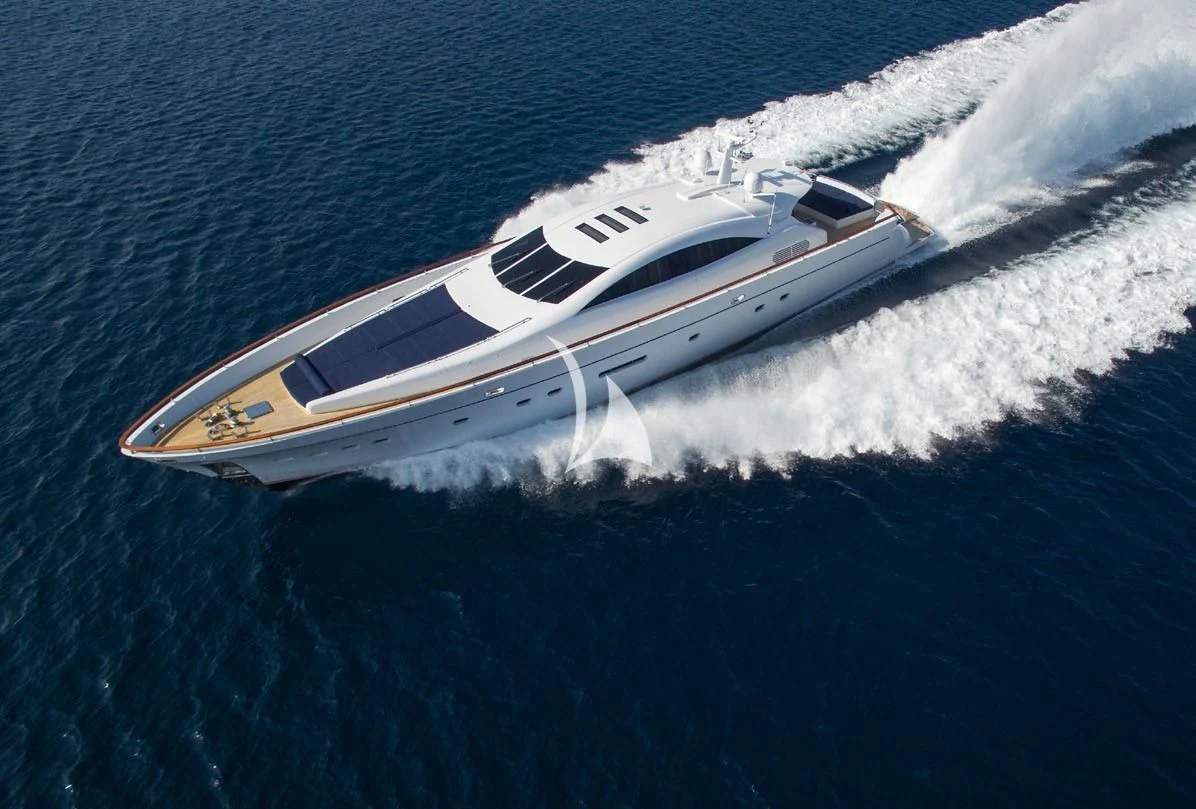 a space ship in the water aboard MAC Yacht for Sale