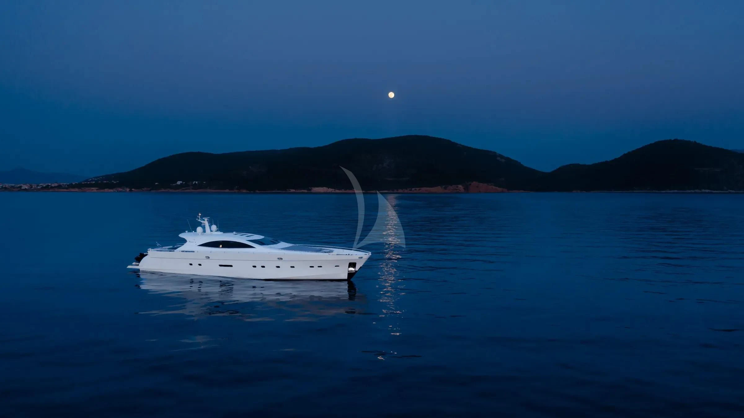 a boat in the water aboard MAC Yacht for Sale