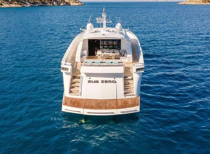 a boat in the water aboard MAC Yacht for Sale