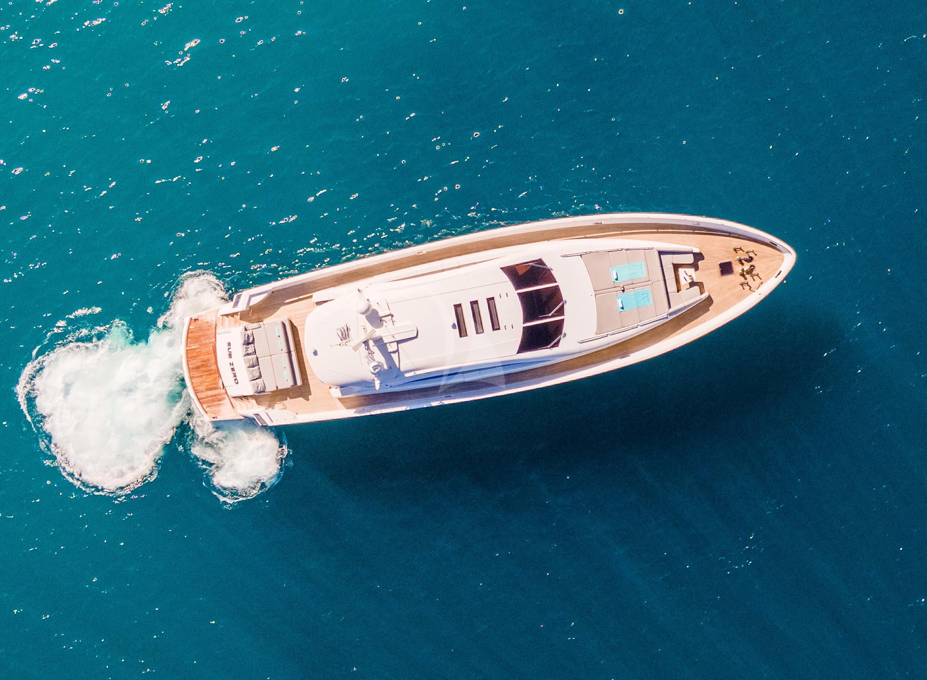 a boat in the water aboard MAC Yacht for Sale