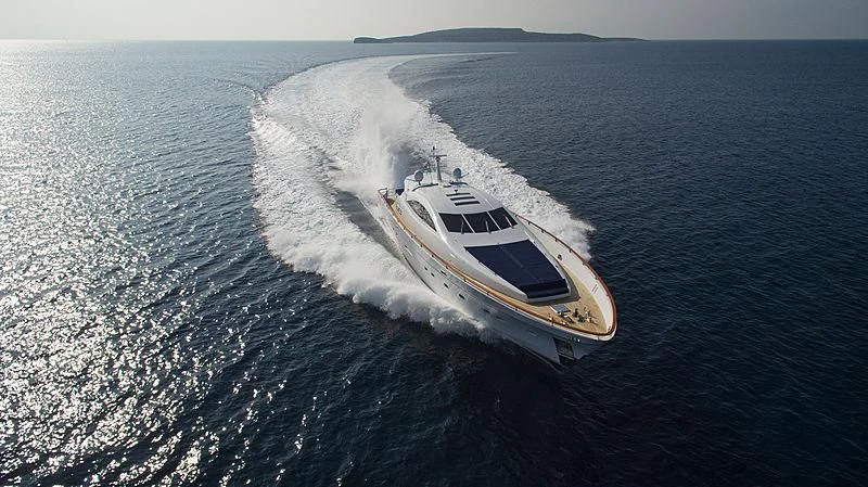 a boat on the water aboard MAC Yacht for Sale