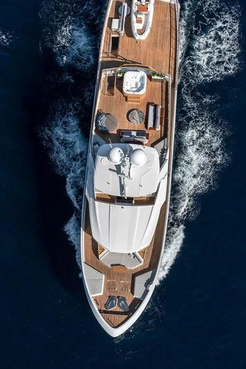 a space ship on a planet aboard ALAIA Yacht for Sale