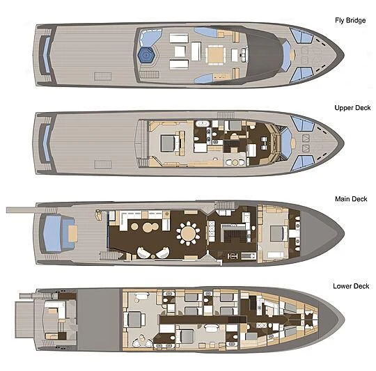 diagram aboard ALAIA Yacht for Sale