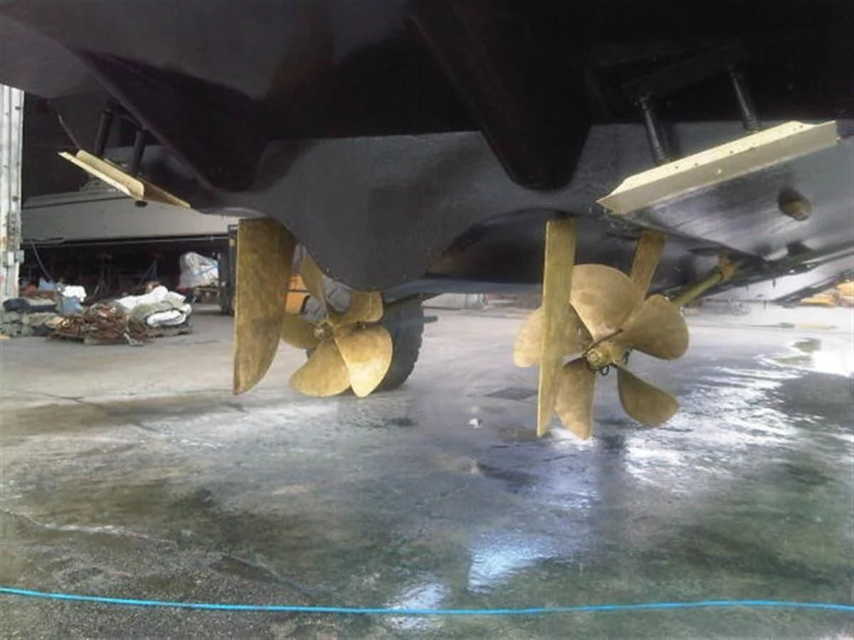 a couple of large rockets aboard FOREVER SUMMER Yacht for Sale