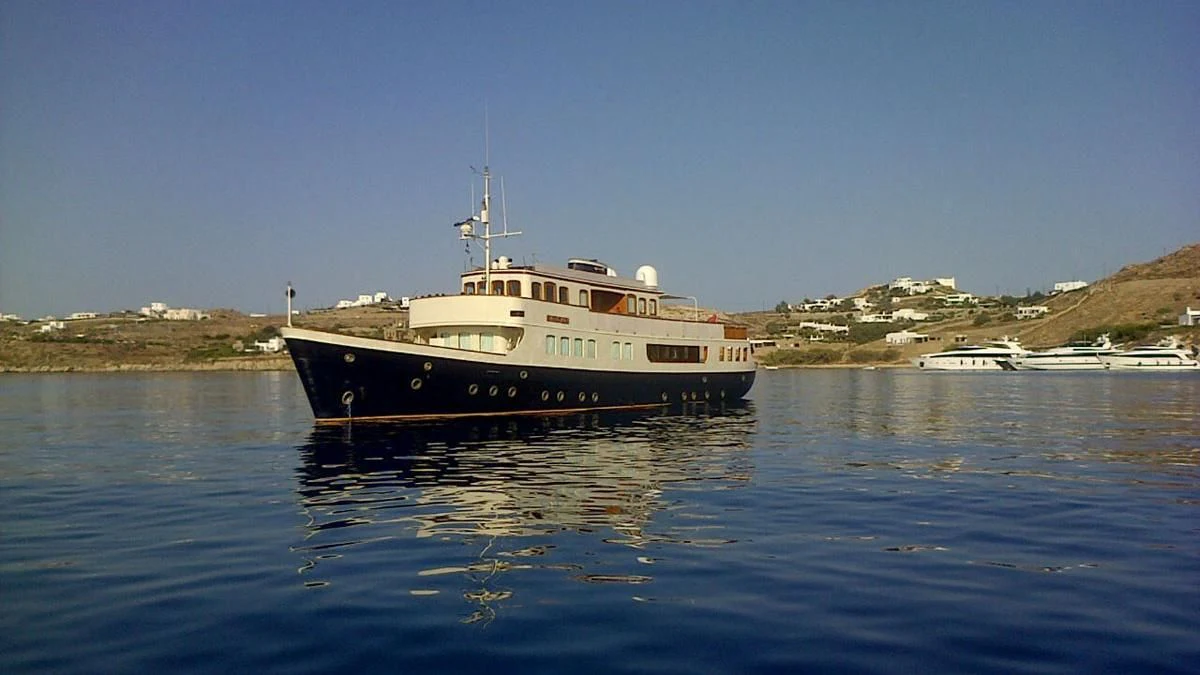 a boat on the water aboard LADY MAY OF GLANDORE Yacht for Sale
