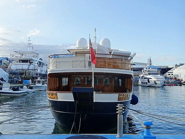 a boat in the water aboard LADY MAY OF GLANDORE Yacht for Sale