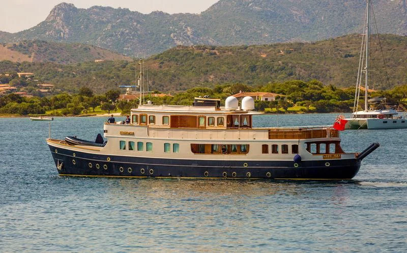 a boat on the water aboard LADY MAY OF GLANDORE Yacht for Sale
