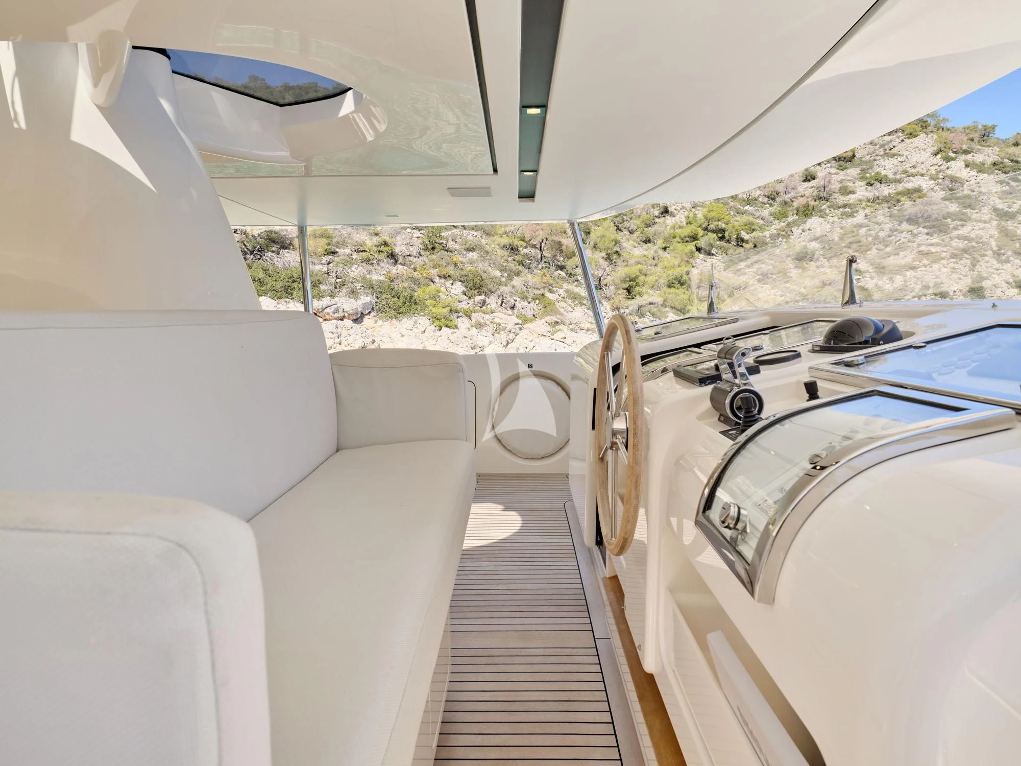 a boat on the water aboard FLOR Yacht for Charter