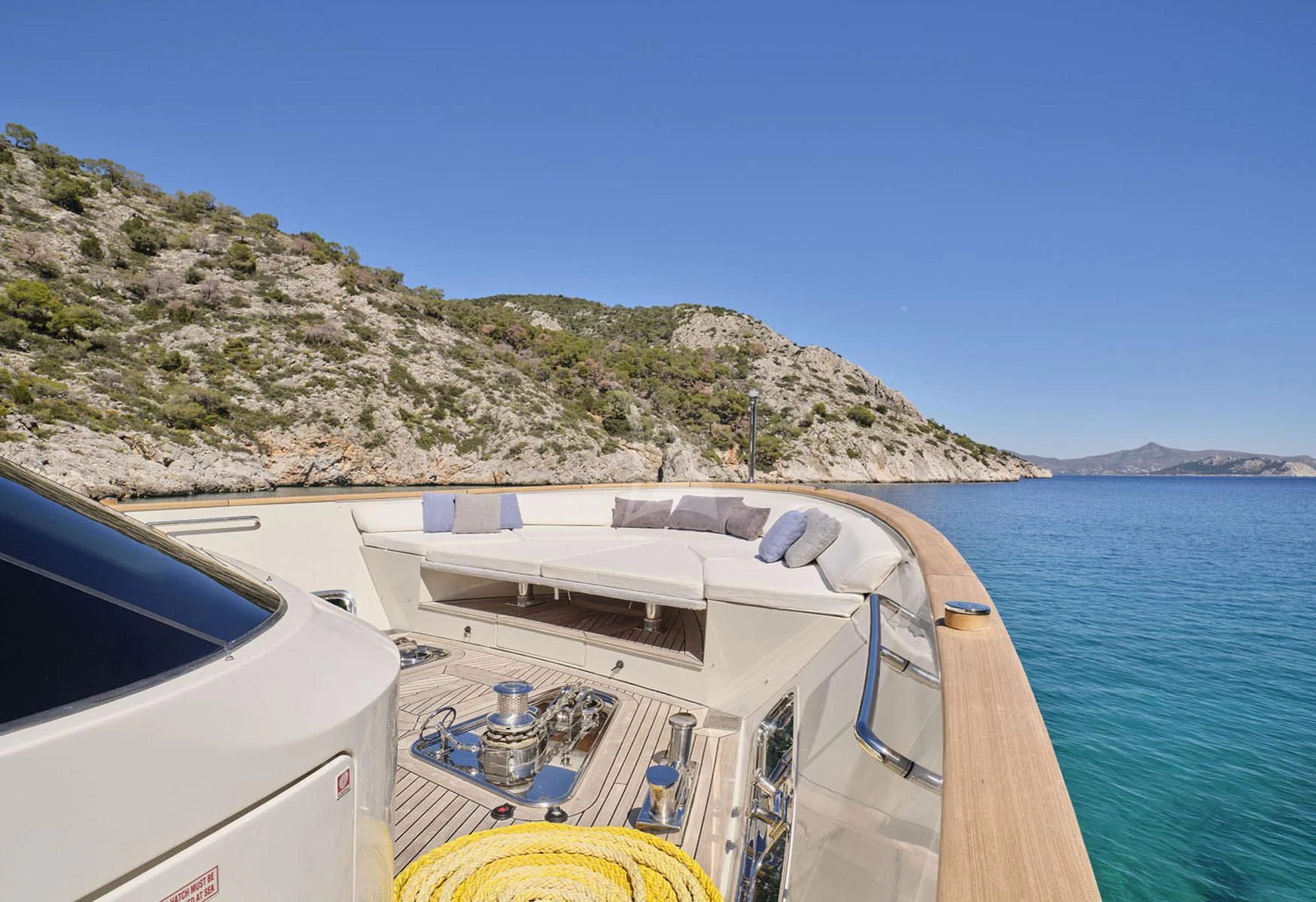 a boat on the water aboard FLOR Yacht for Charter