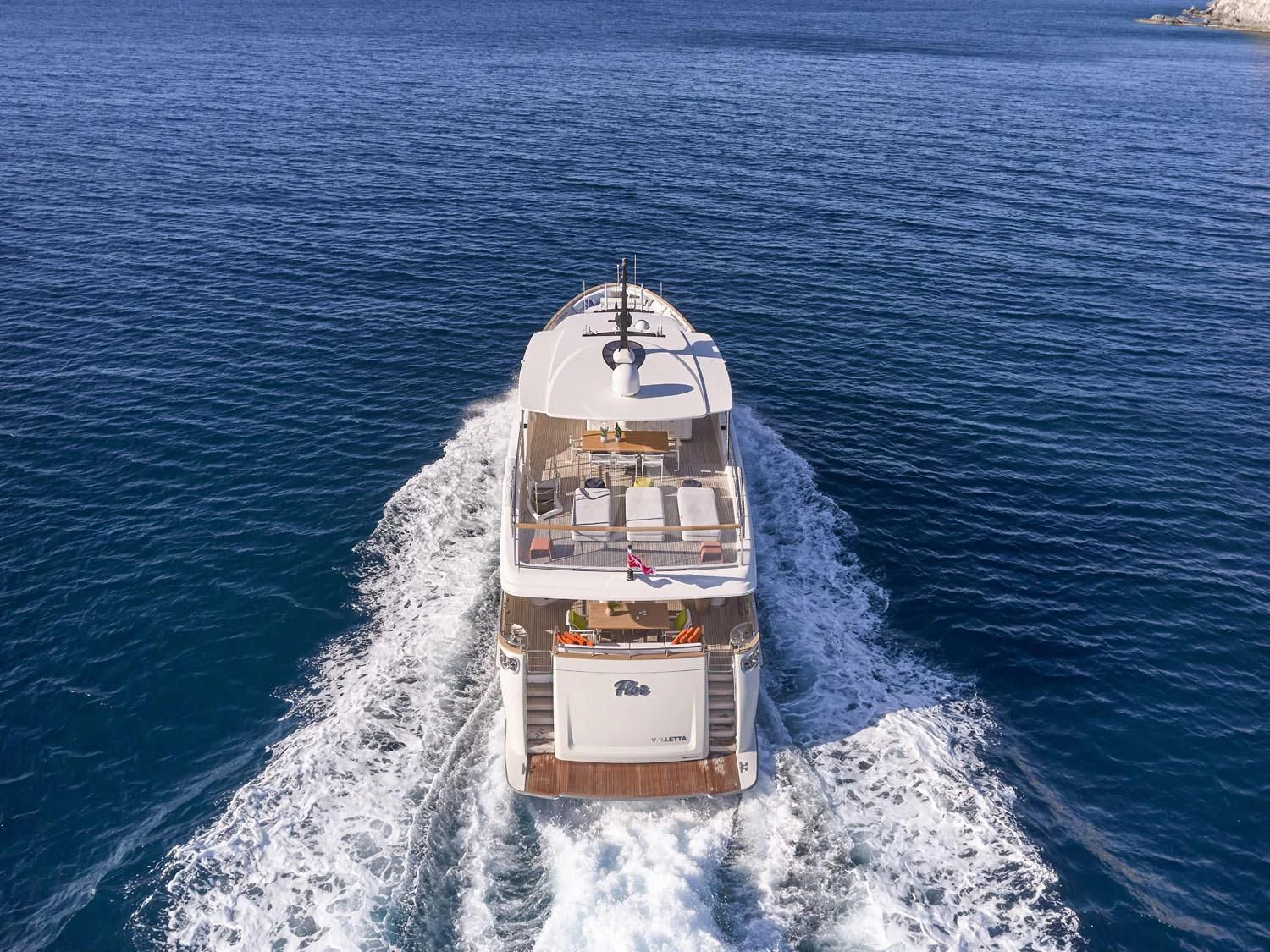 a ship in the water aboard FLOR Yacht for Charter