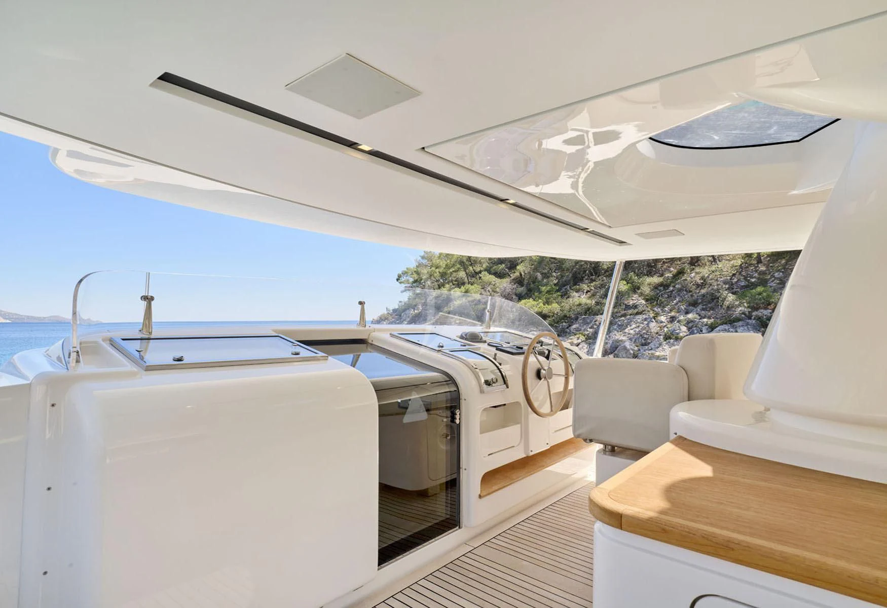 a boat on the water aboard FLOR Yacht for Charter