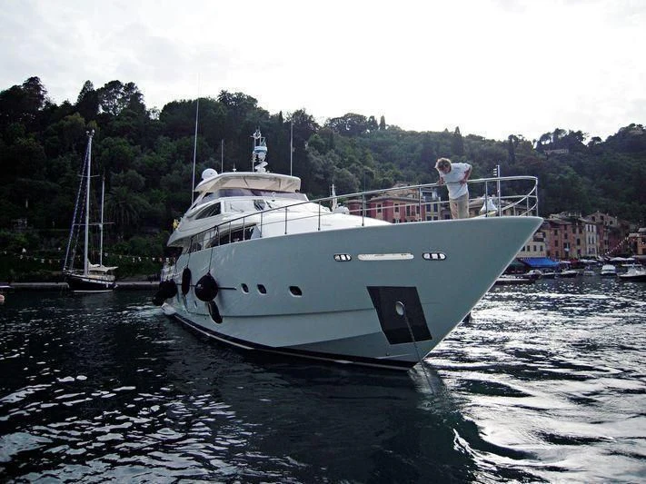 a boat in the water aboard TIO CARLOS Yacht for Sale