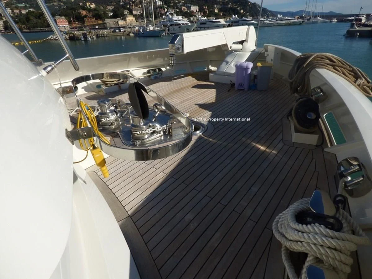 a large ship docked aboard BENETTI STYLE Yacht for Sale