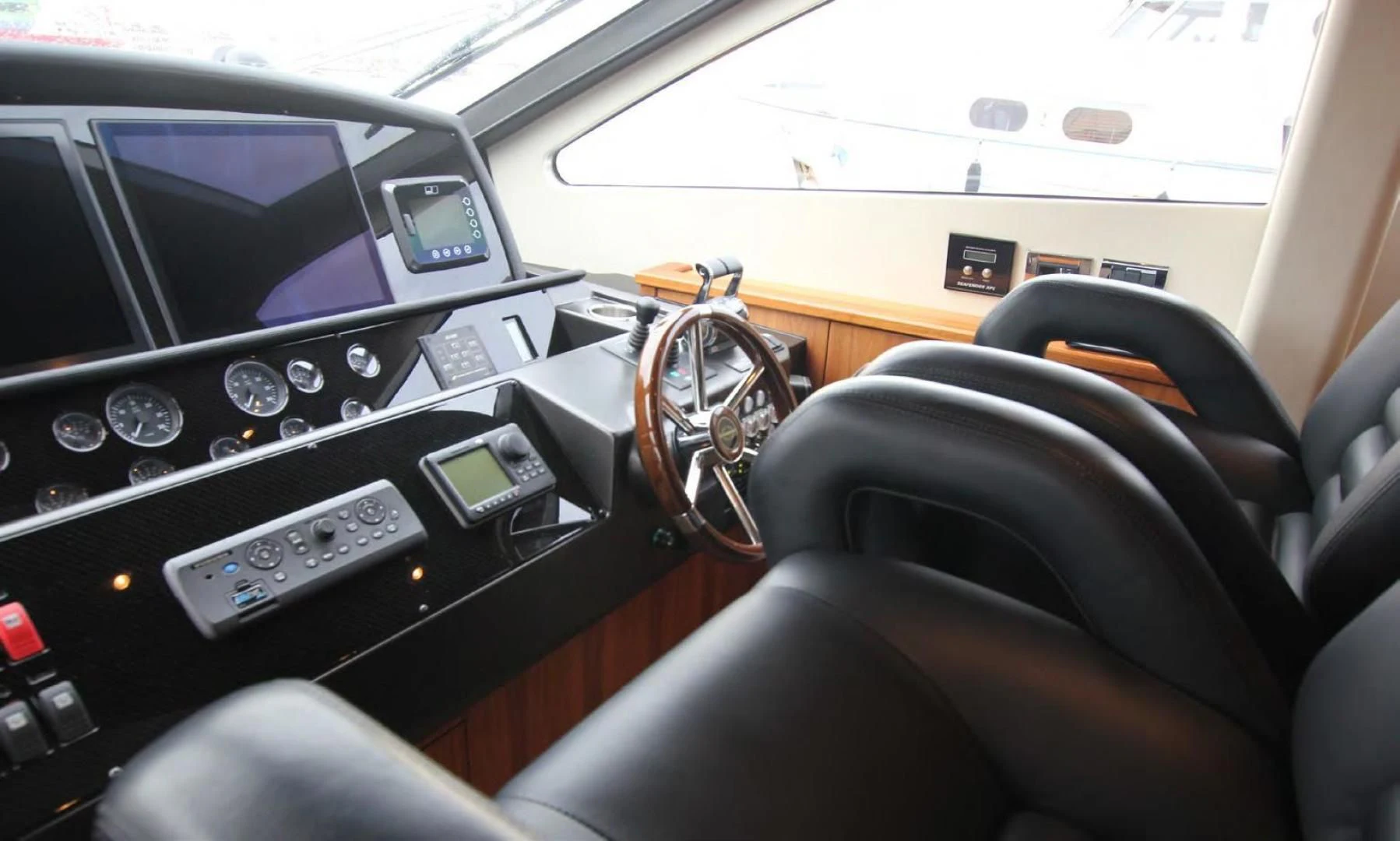 inside of a car aboard ABRAHAM M Yacht for Sale