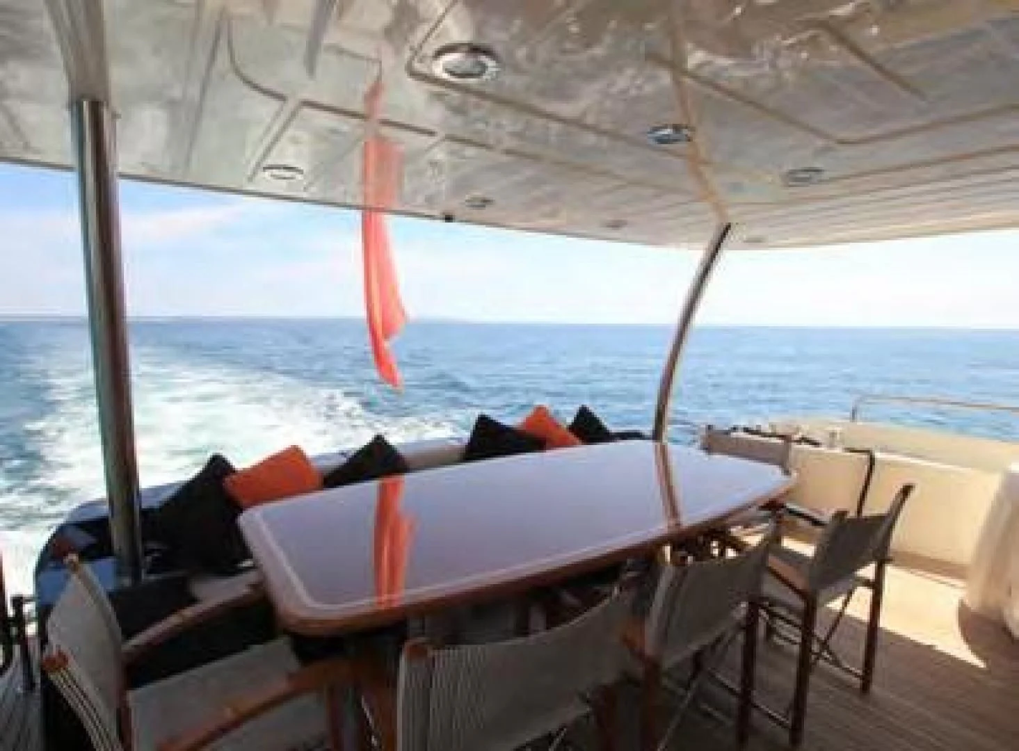 a table on a boat aboard ABRAHAM M Yacht for Sale