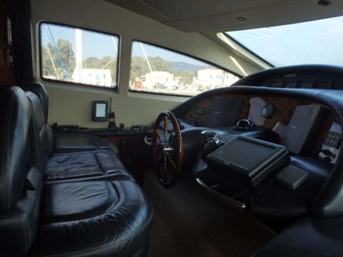 inside of a car aboard FREE SPIRIT Yacht for Sale