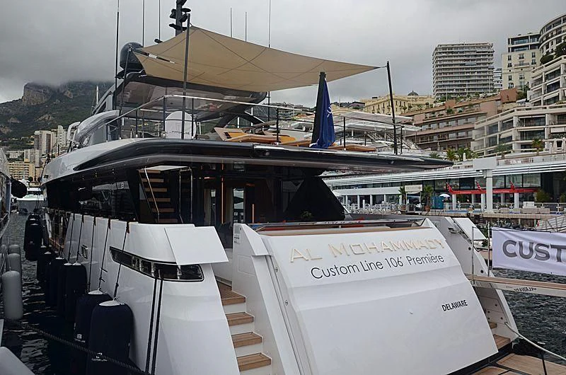 a boat docked at a pier aboard FUNNY Yacht for Sale