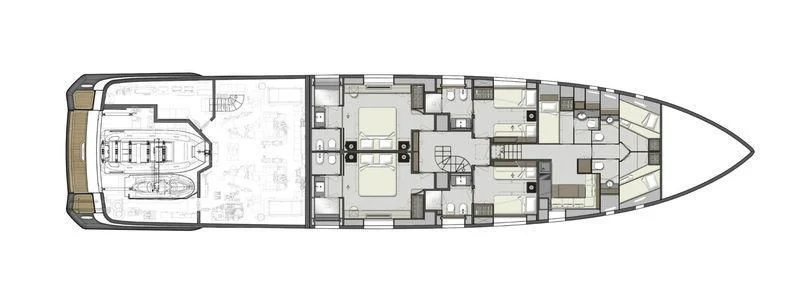 engineering drawing aboard FUNNY Yacht for Sale