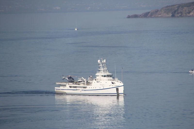 a boat in the water aboard GARCON Yacht for Sale