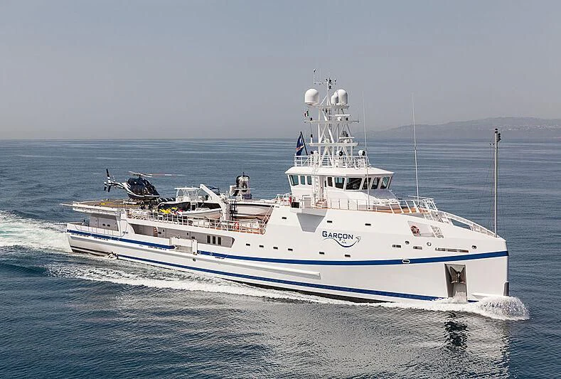 a boat on the water aboard GARCON Yacht for Sale