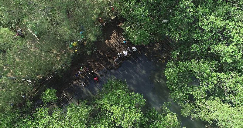 a river surrounded by trees aboard GARCON Yacht for Sale