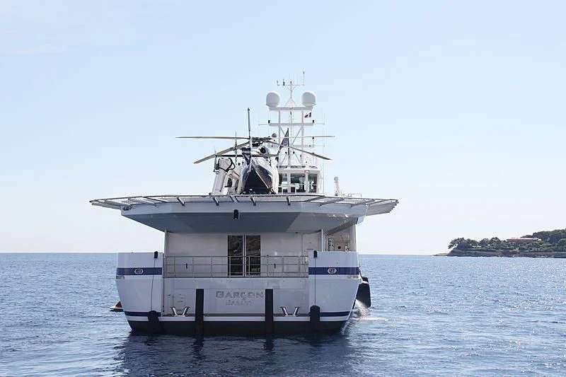 a boat in the water aboard GARCON Yacht for Sale