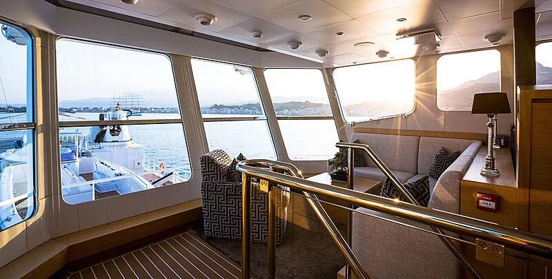 inside of a boat aboard GARCON Yacht for Sale