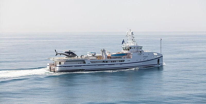 a boat on the water aboard GARCON Yacht for Sale