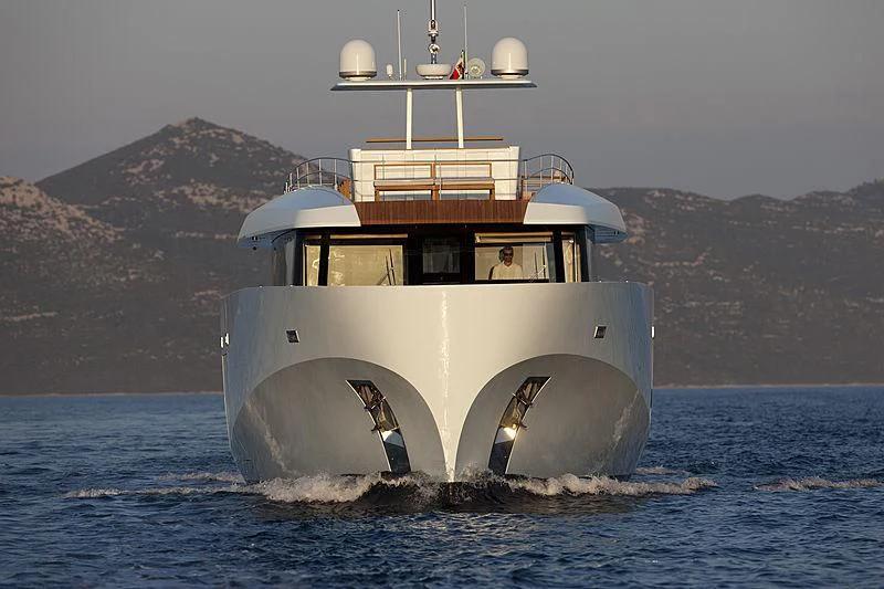 a boat in the water aboard KANGA Yacht for Sale