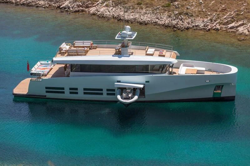 a boat on the water aboard KANGA Yacht for Sale
