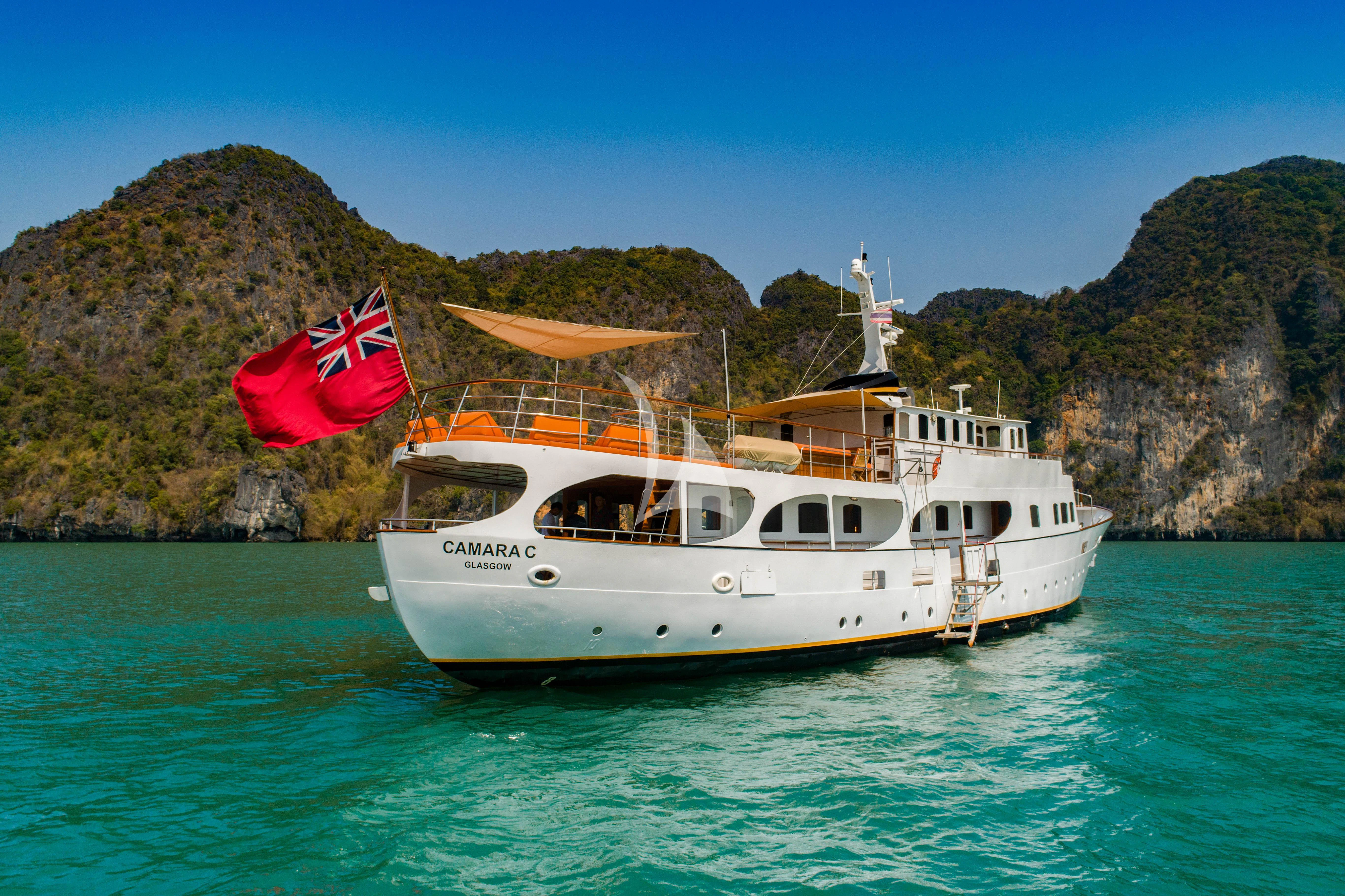 a boat on the water aboard CAMARA C Yacht for Sale