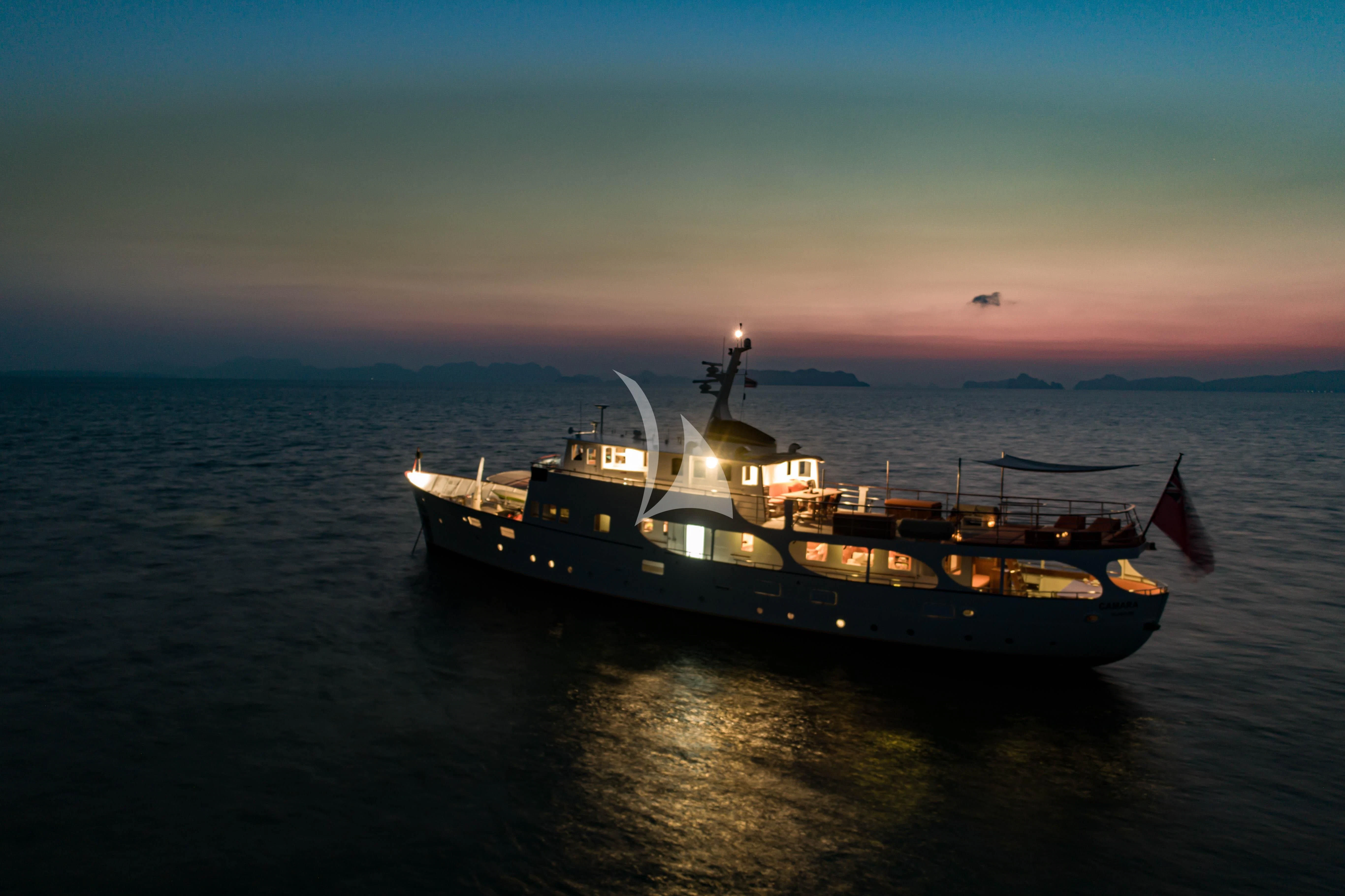 a boat in the water aboard CAMARA C Yacht for Sale
