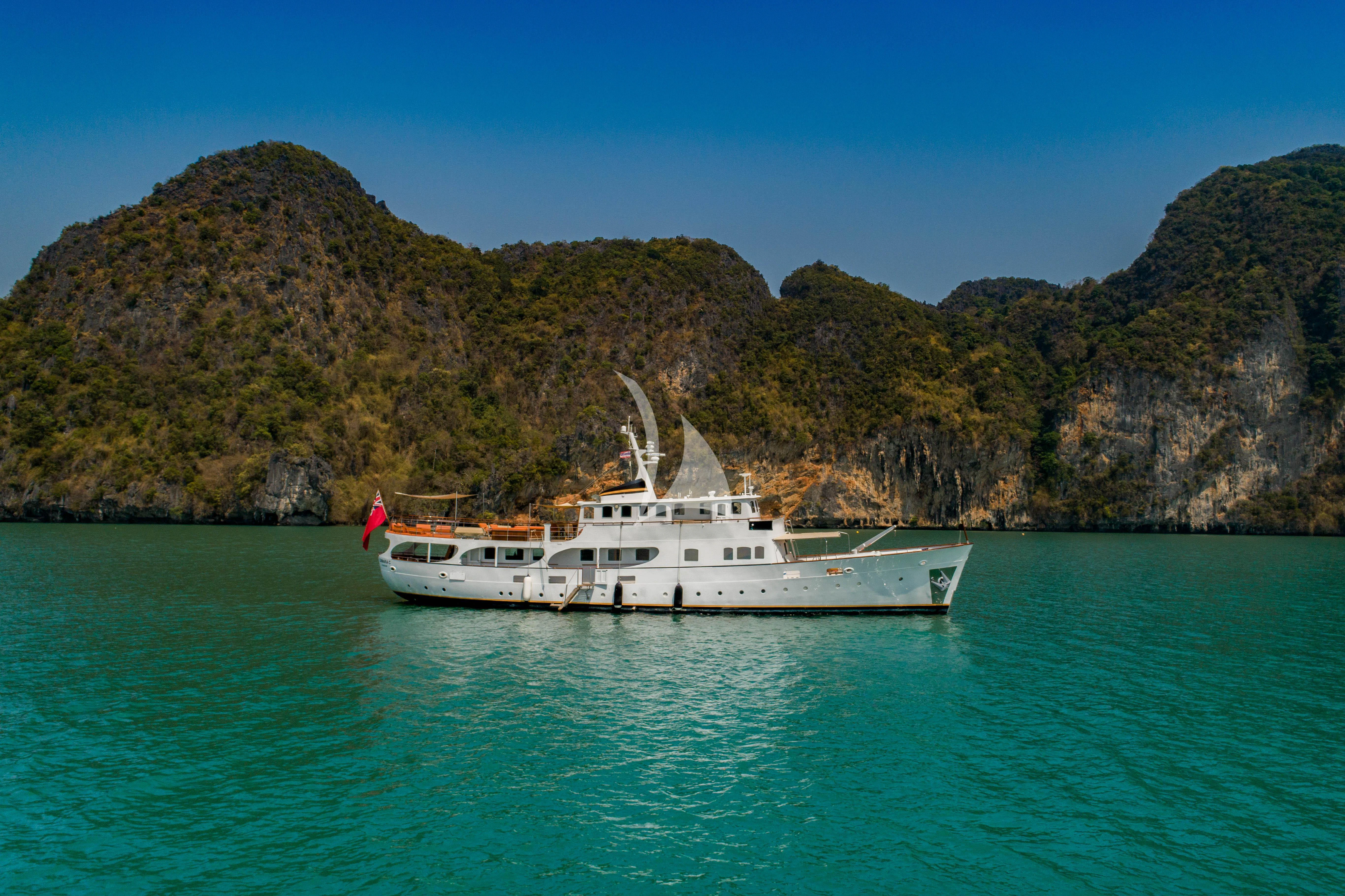 a boat on the water aboard CAMARA C Yacht for Sale