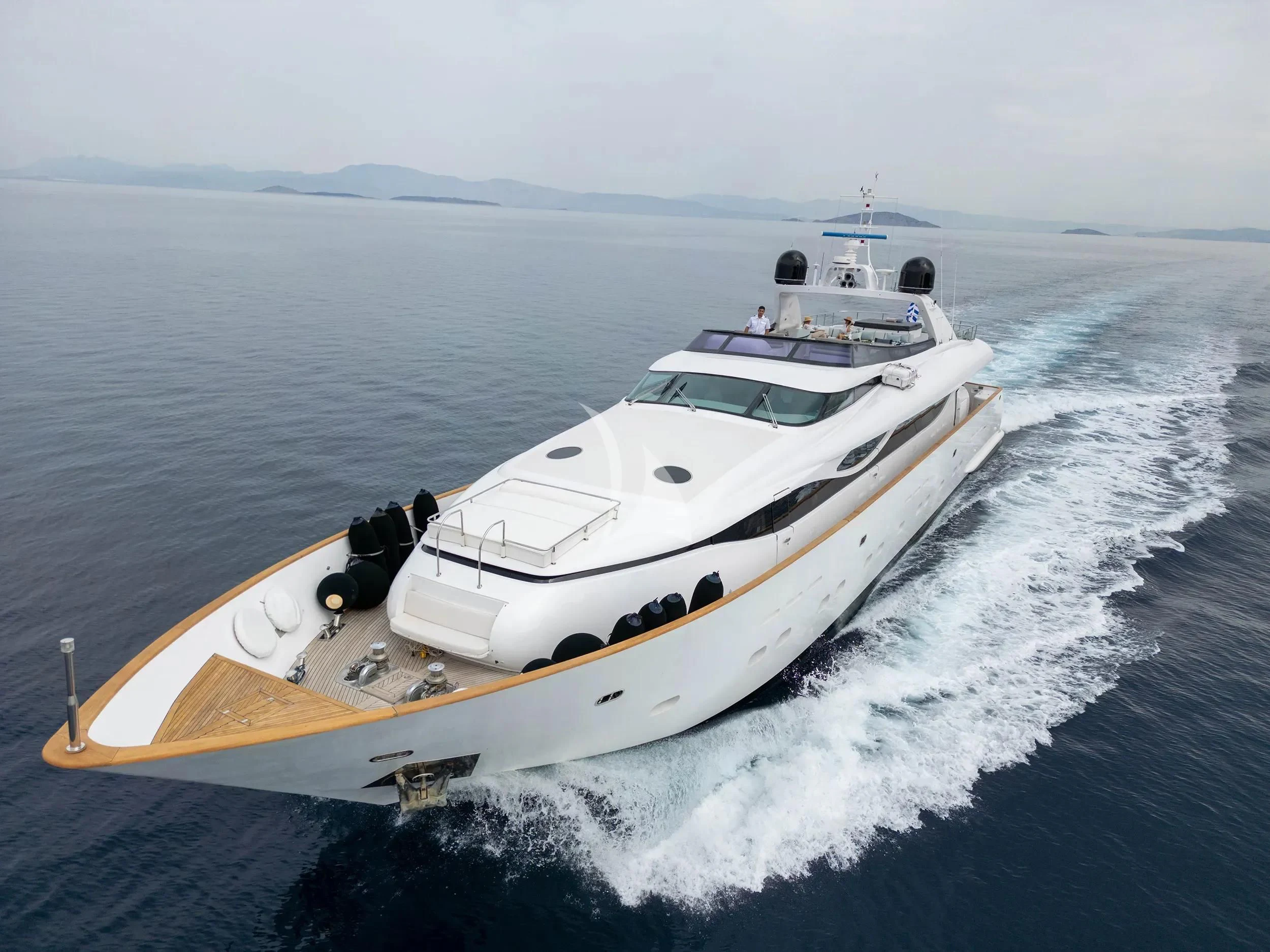 a boat in the water aboard PAREAKI II Yacht for Sale
