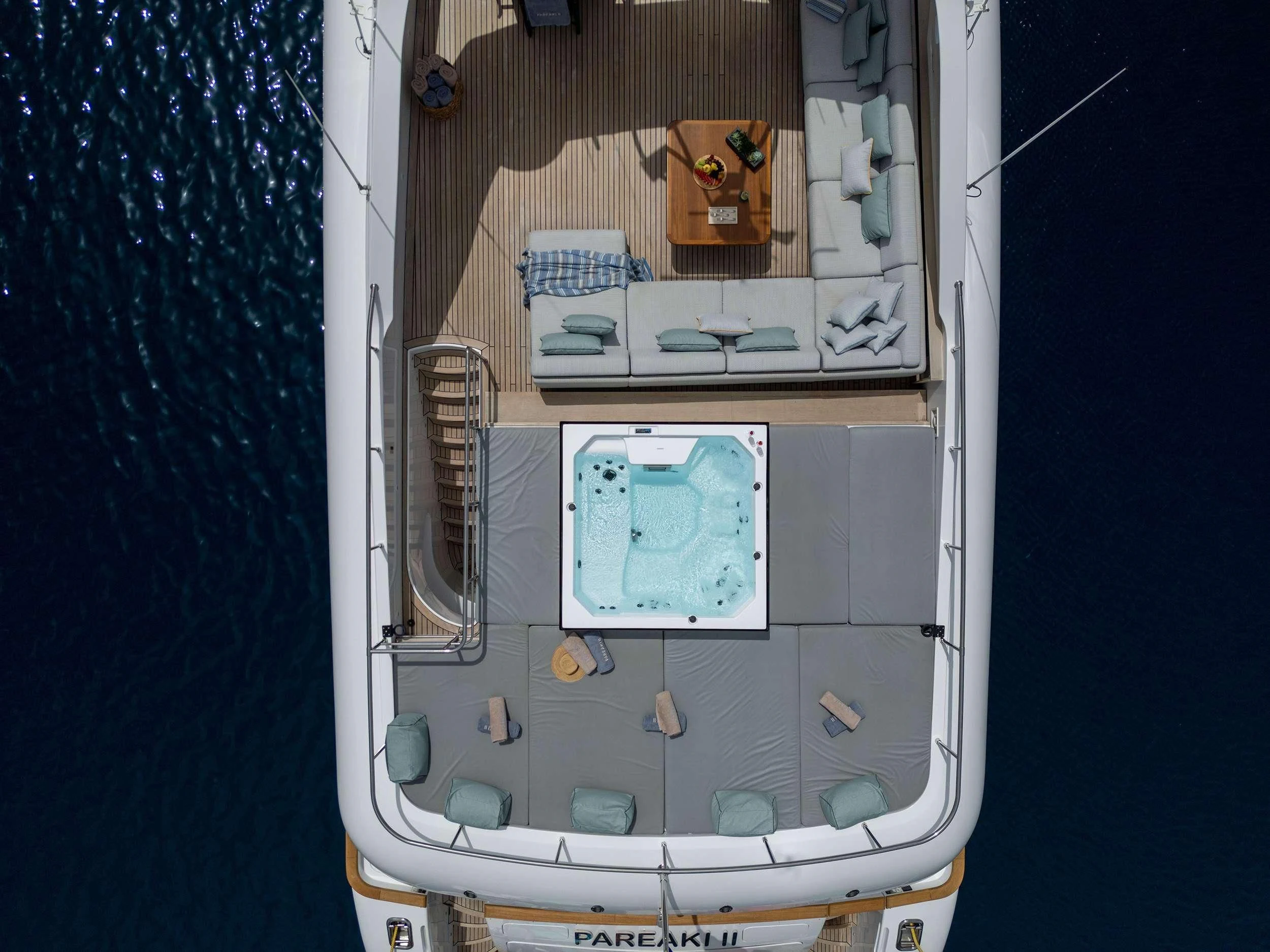 a bird's eye view of a bird's eye view of a bird's eye aboard PAREAKI II Yacht for Sale